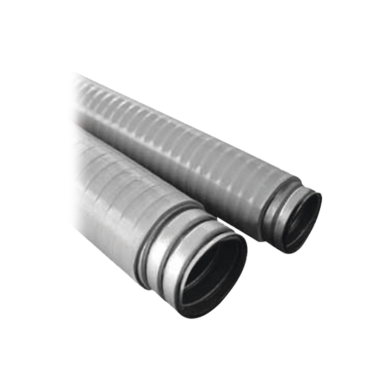 Tubo Flexible tipo Liquidtight de 2" (50 mm). Acero + Forro PVC. Rollo