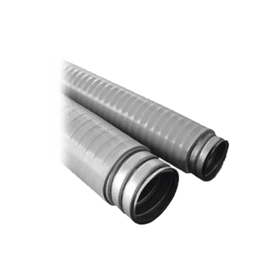 Tubo Flexible tipo Liquidtight de 2" (50 mm). Acero + Forro PVC. Rollo