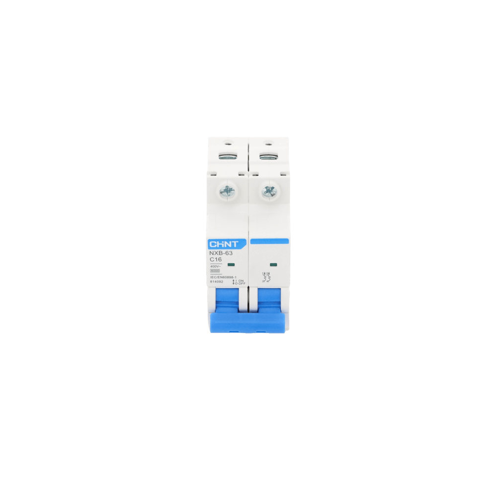 Pastilla para Riel Din, 2 Polos, 16 Amp, Vca:110/415v, 6kA, Catálogo: