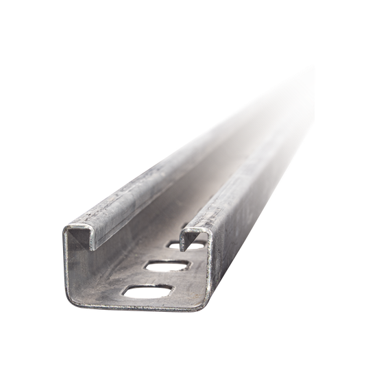 Unicanal Perforado 4 X 2 cm X 3 m / Calibre 14 / Galvanizado Electrolí