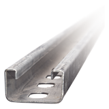 Unicanal Perforado 4 X 2 cm X 3 m / Calibre 14 / Galvanizado Electrolí