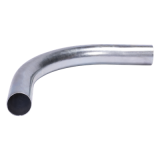Curva/Codo de 90° de 1 1/4" (32mm) pared delgada galvanizado etiqueta