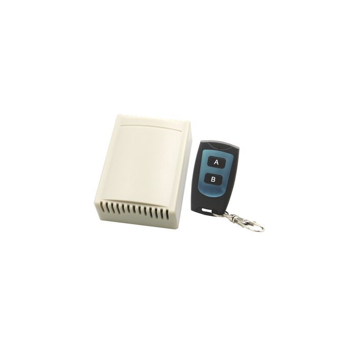 Receptor de 2 Canales con Control Remoto / Soporta 40 Transmisores