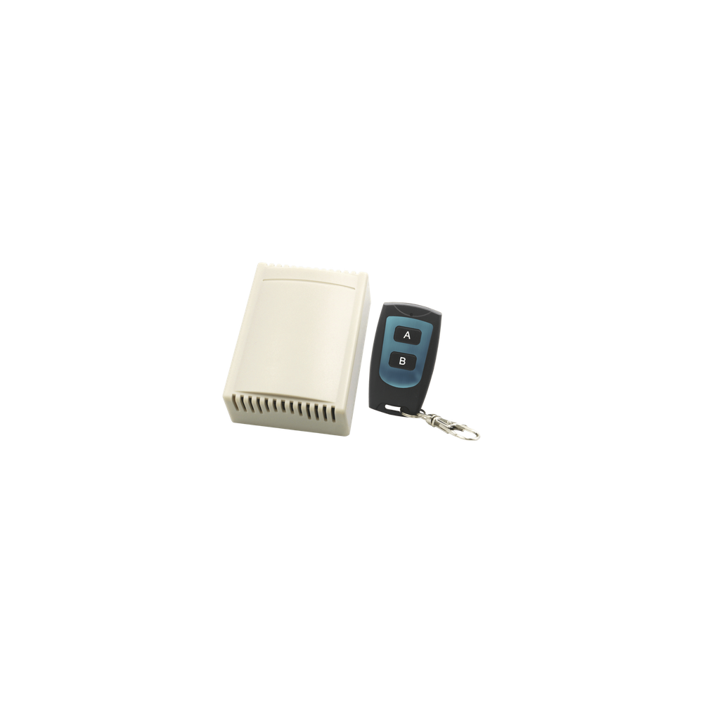 Receptor de 2 Canales con Control Remoto / Soporta 40 Transmisores