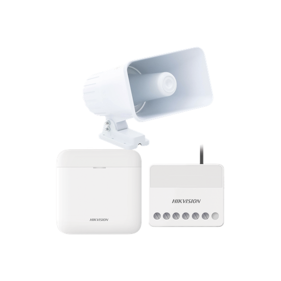 Kit de Alarma Inalámbrico / 48 Zonas / Sirena Exterior 30W IP65 / Rele