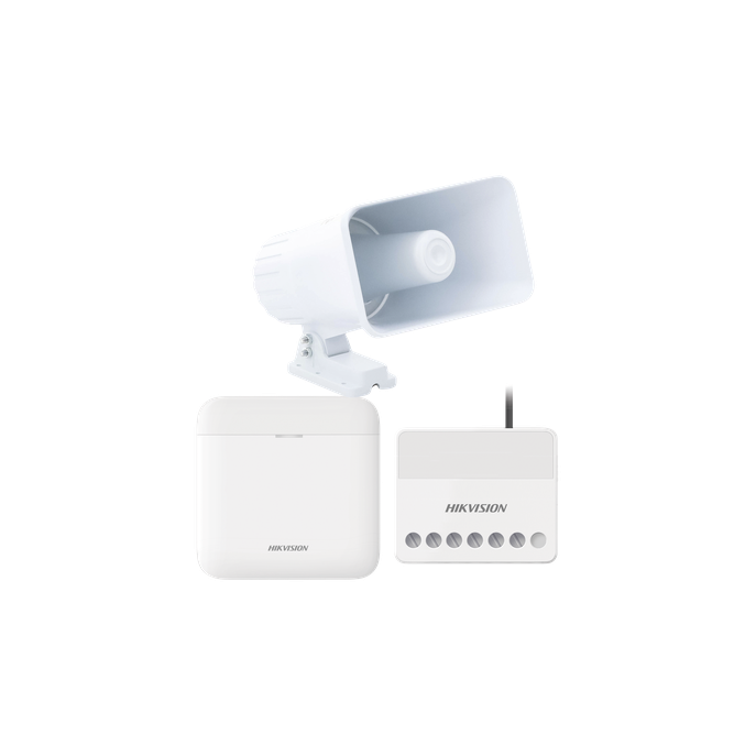 Kit de Alarma Inalámbrico / 48 Zonas / Sirena Exterior 30W IP65 / Rele