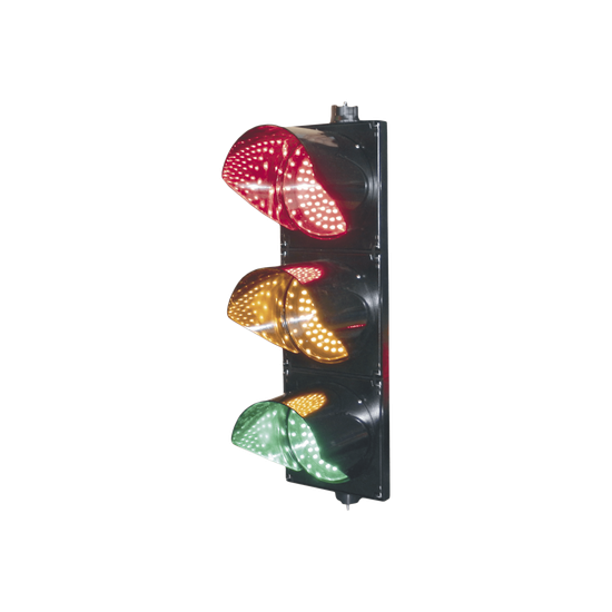 Semáforo LED / Tricolor Rojo-Verde-Amarillo / 200 mm / 110 VCA / 30° Á