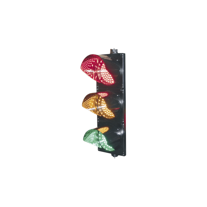 Semáforo LED / Tricolor Rojo-Verde-Amarillo / 200 mm / 110 VCA / 30° Á