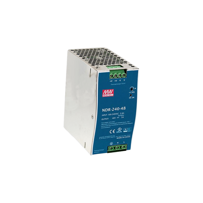 Fuente de Poder Industrial / 240W / 48Vcc / 5A / Riel DIN / Entrada Un