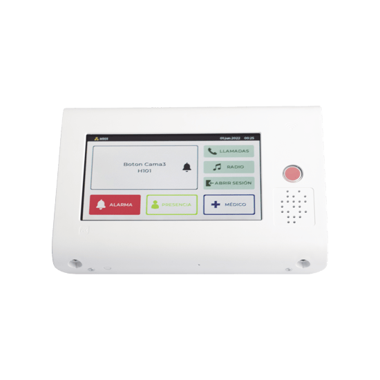 Terminal de Habitación IP para Hospitales / Lector RFID 125 KHz / Audi