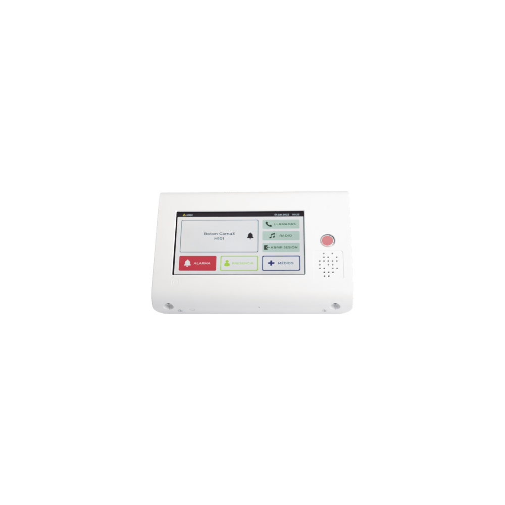 Terminal de Habitación IP para Hospitales / Lector RFID 125 KHz / Audi