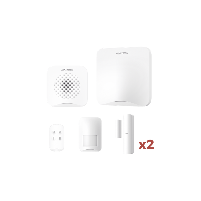 Kit de Alarma Inalámbrica / 16 Zonas / Alcance 1200 m (3937 ft) / Wi-F