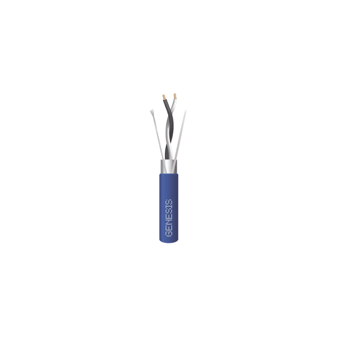 Bobina de 305 Metros (1000 Pies) / Cable 2 x 22 AWG / Color Azul / Bli
