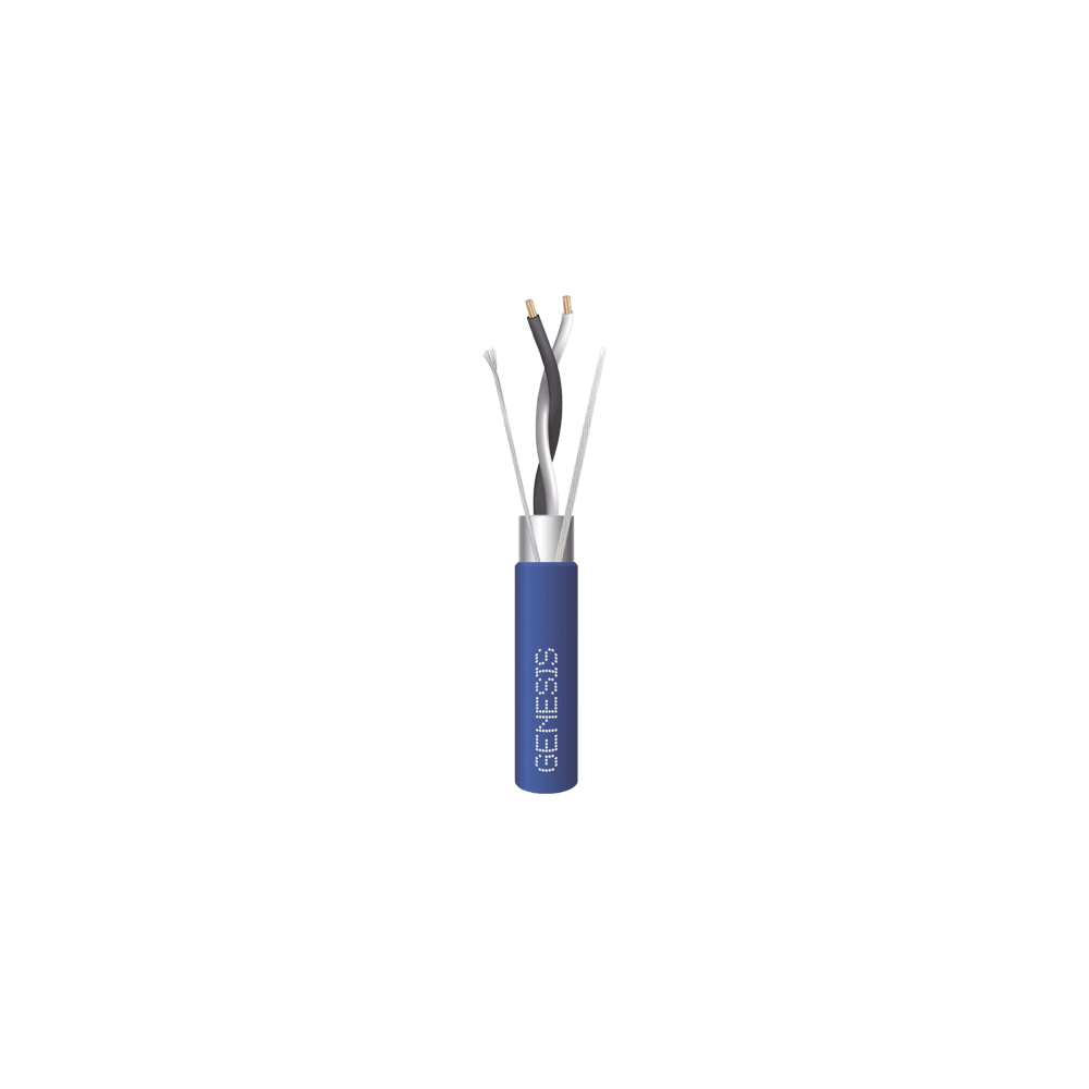 Bobina de 305 Metros (1000 Pies) / Cable 2 x 22 AWG / Color Azul / Bli