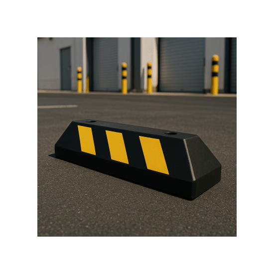 Tope D/ Estacionamiento Vehicular / Hule Reciclado / 55cm / Color Negr