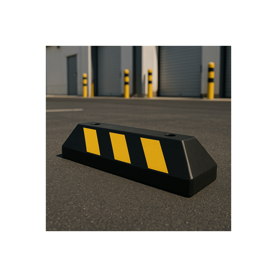 Tope D/ Estacionamiento Vehicular / Hule Reciclado / 55cm / Color Negr