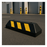 Tope D/ Estacionamiento Vehicular / Hule Reciclado / 55cm / Color Negr