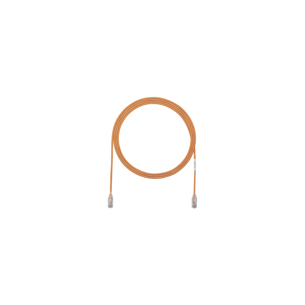 Cable de Parcheo TX6, UTP Cat6, Diámetro Reducido (28AWG), Color Naran