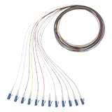 Kit de 12 Pigtails con Conector LC, Monomodo 9/125 OS2, 900um, de 1 Me