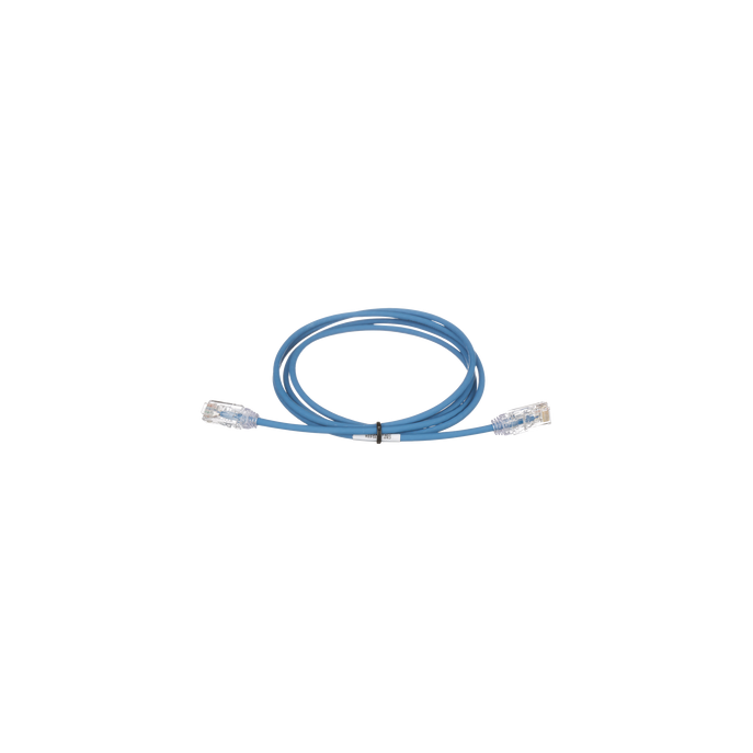 Cable de Parcheo TX6, UTP Cat6, Diámetro Reducido (28AWG), Color Azul,