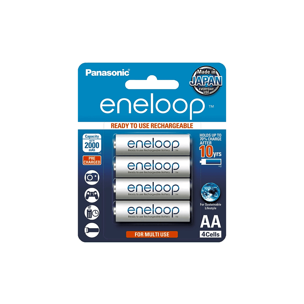 Batería Recargable AA 1.2V ENELOOP / Ni-HM / Paquete de 4 Baterías