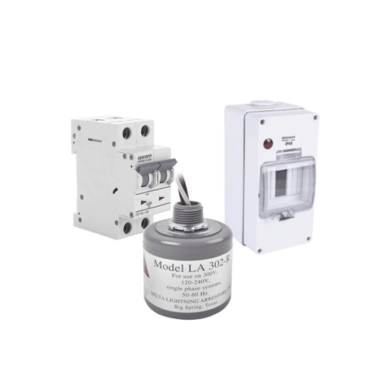 Protección Térmica/ Interruptor 2P, 10 A, Corriente Alterna 400 Vca pa