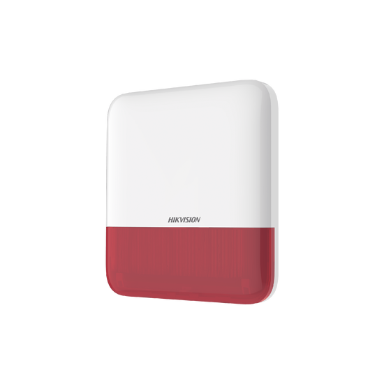 (AX PRO) Sirena Inalámbrica con Estrobo Rojo para Exterior IP65 / 110