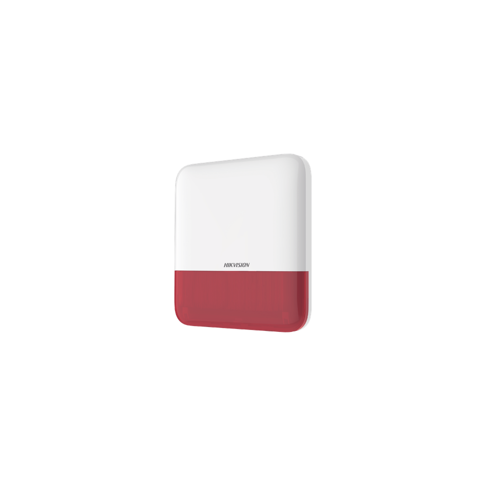 (AX PRO) Sirena Inalámbrica con Estrobo Rojo para Exterior IP65 / 110