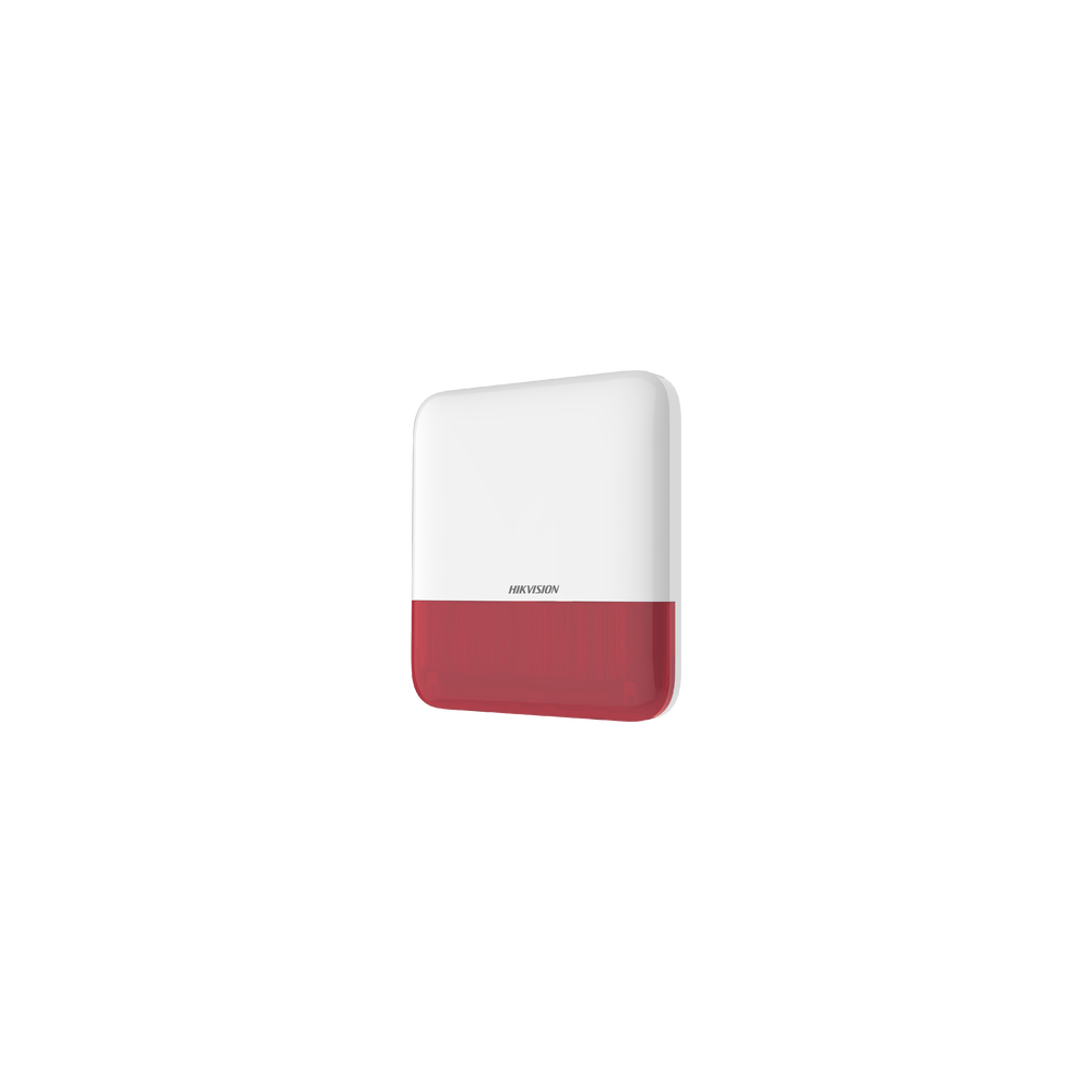 (AX PRO) Sirena Inalámbrica con Estrobo Rojo para Exterior IP65 / 110