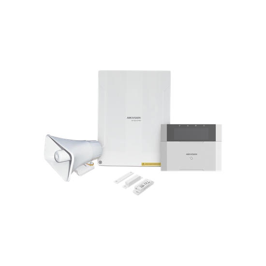 Kit Panel de Alarma Híbrido / 64 Zonas / Teclado LCD con Lector de Tag