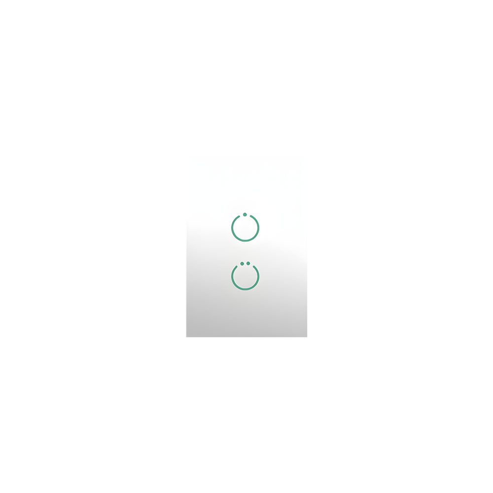 (ZWAVE) Interruptor On/Off panel táctil touch inalámbrico Zwave Plus 2