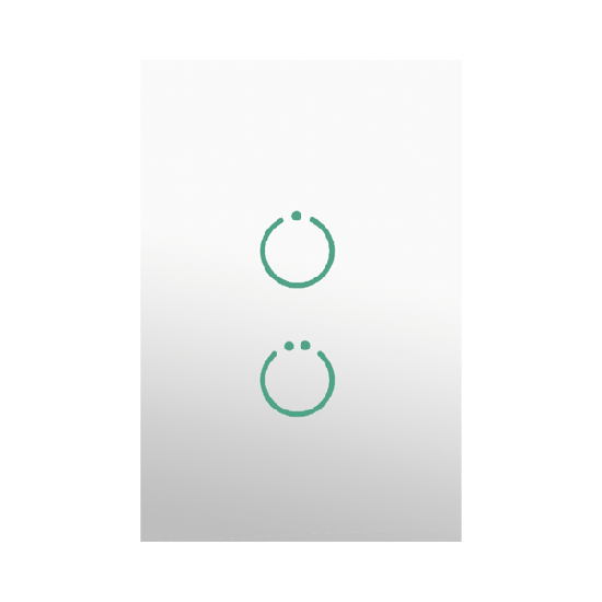 (ZWAVE) Interruptor On/Off panel táctil touch inalámbrico Zwave Plus 2