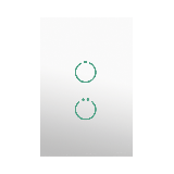 (ZWAVE) Interruptor On/Off panel táctil touch inalámbrico Zwave Plus 2