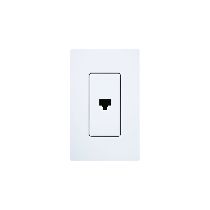 Jack Telefónico de Pared / RJ11 6 Conductores / Diseño a Ras / Compati