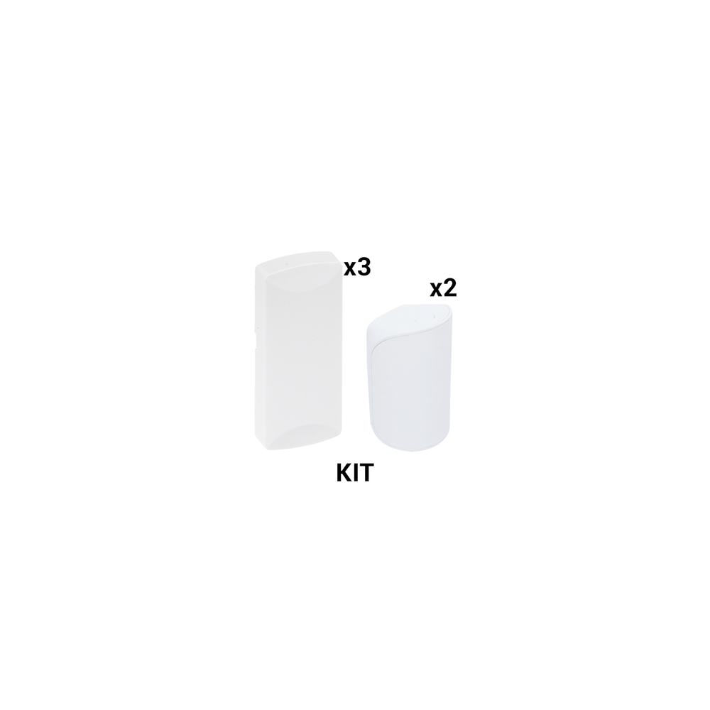 KIT Básico Sensores Inalámbricos - Incluye 3 Contactos Magnéticos y 2