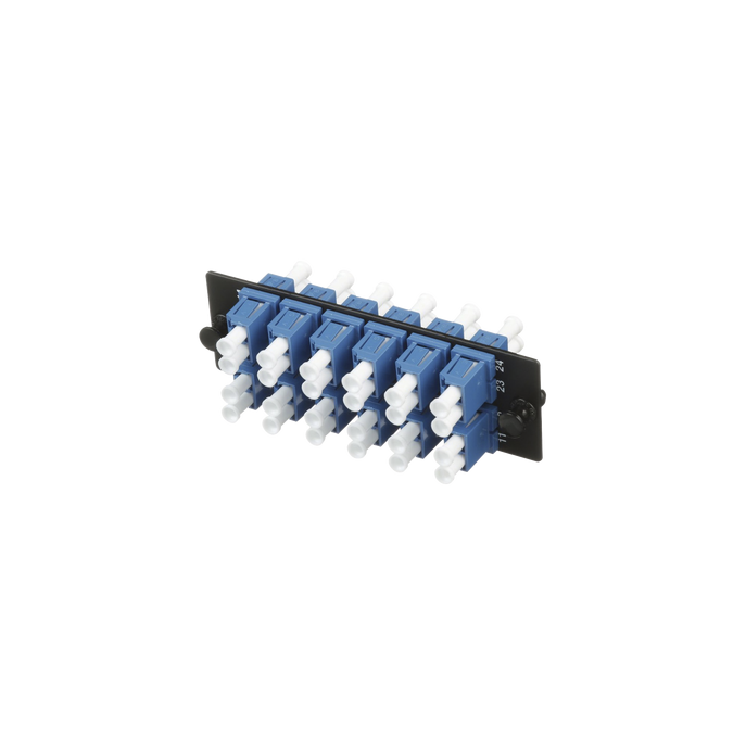 Placa Acopladora de Fibra Optica FAP, Con 12 Conectores LC Duplex (24