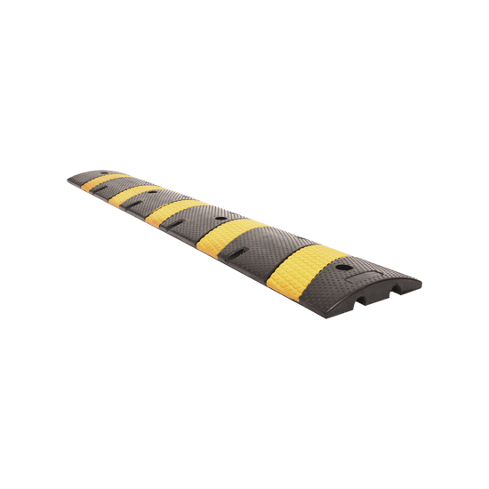 Reductor D / Velocidad / 183cm / 5 lineas amarillas / Hule Reciclado.