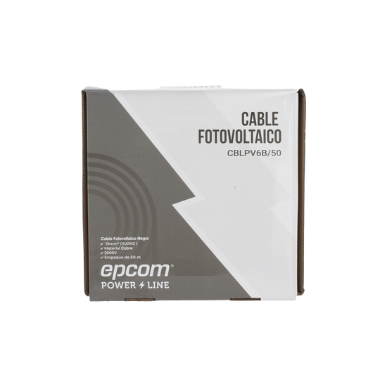 Cable Fotovoltaico Negro / 16 mm² ( 6 AWG) / Material COBRE / 2000V /