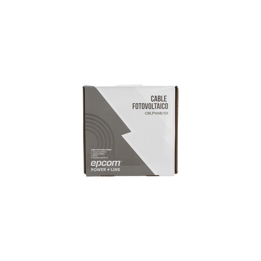 Cable Fotovoltaico Negro / 16 mm² ( 6 AWG) / Material COBRE / 2000V /