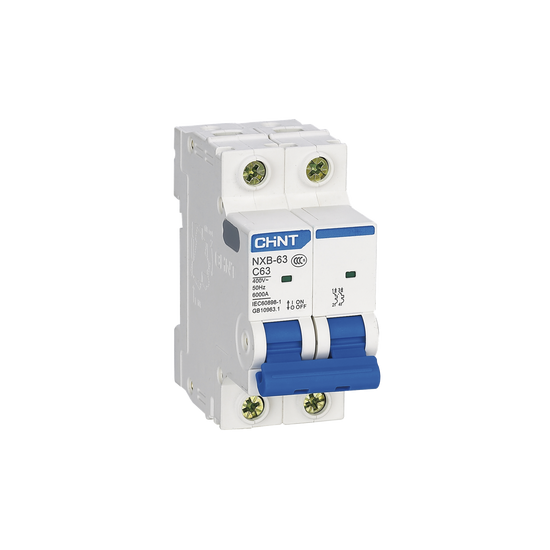 Pastilla para Riel Din, 2 Polo, 63 Amp, Vca:110/415v, 6kA, Catálogo: N