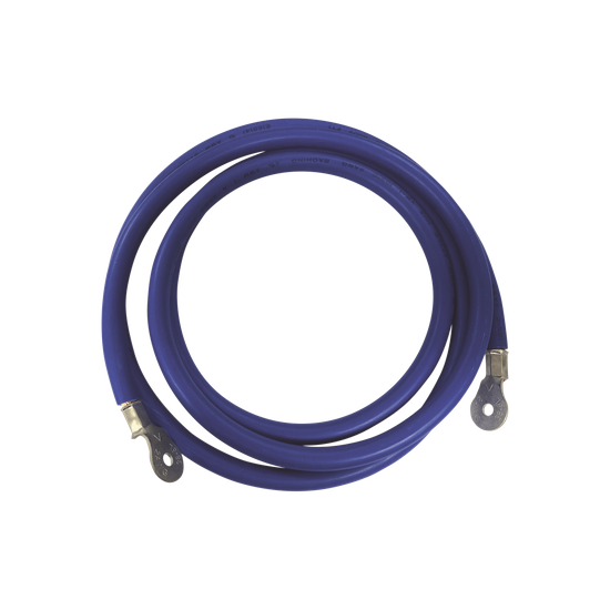 Cable para Baterías, 2.2 m Azul Calibre 2 AWG con Terminales de Ojo en