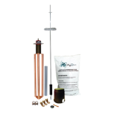 Kit de Pararrayos Dipolo Corona / Ángulo de Protección 72° / Mástil 1.