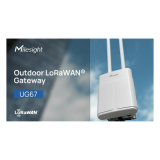 Gateway LoRaWAN para exterior, de largo alcance, con modulo SIM