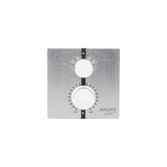 Control de Volumen Remoto con Selector de Canales | Compatible con Amp