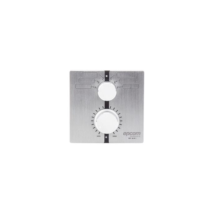 Control de Volumen Remoto con Selector de Canales | Compatible con Amp