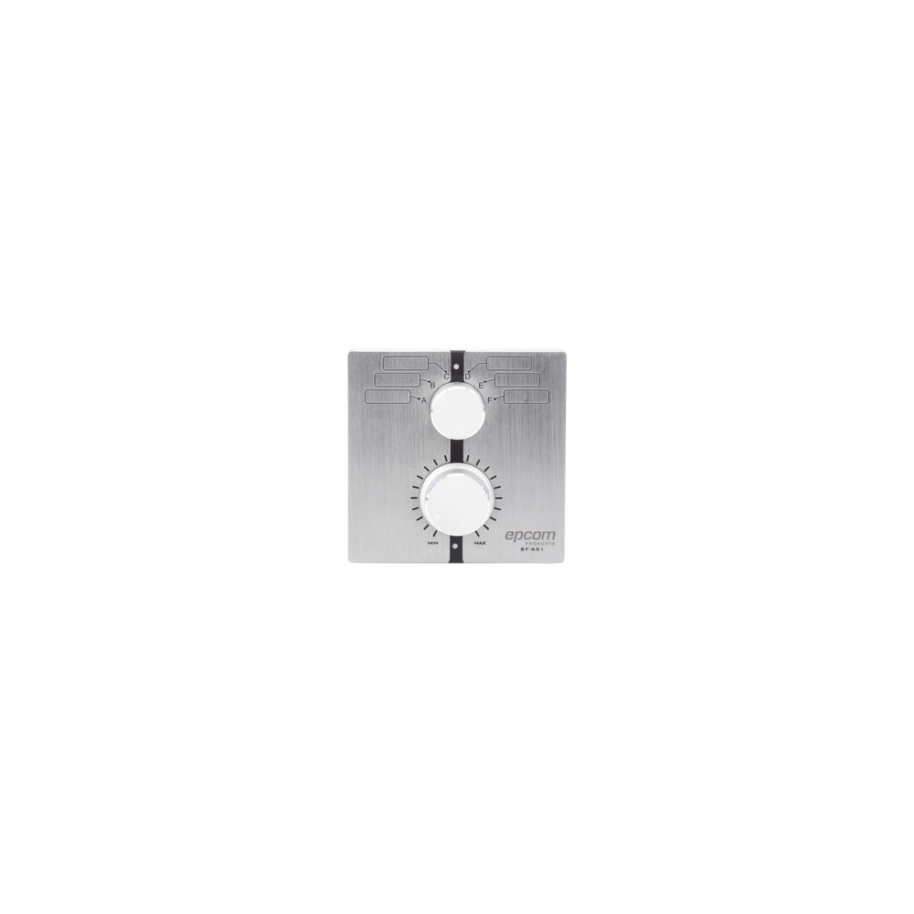 Control de Volumen Remoto con Selector de Canales | Compatible con Amp