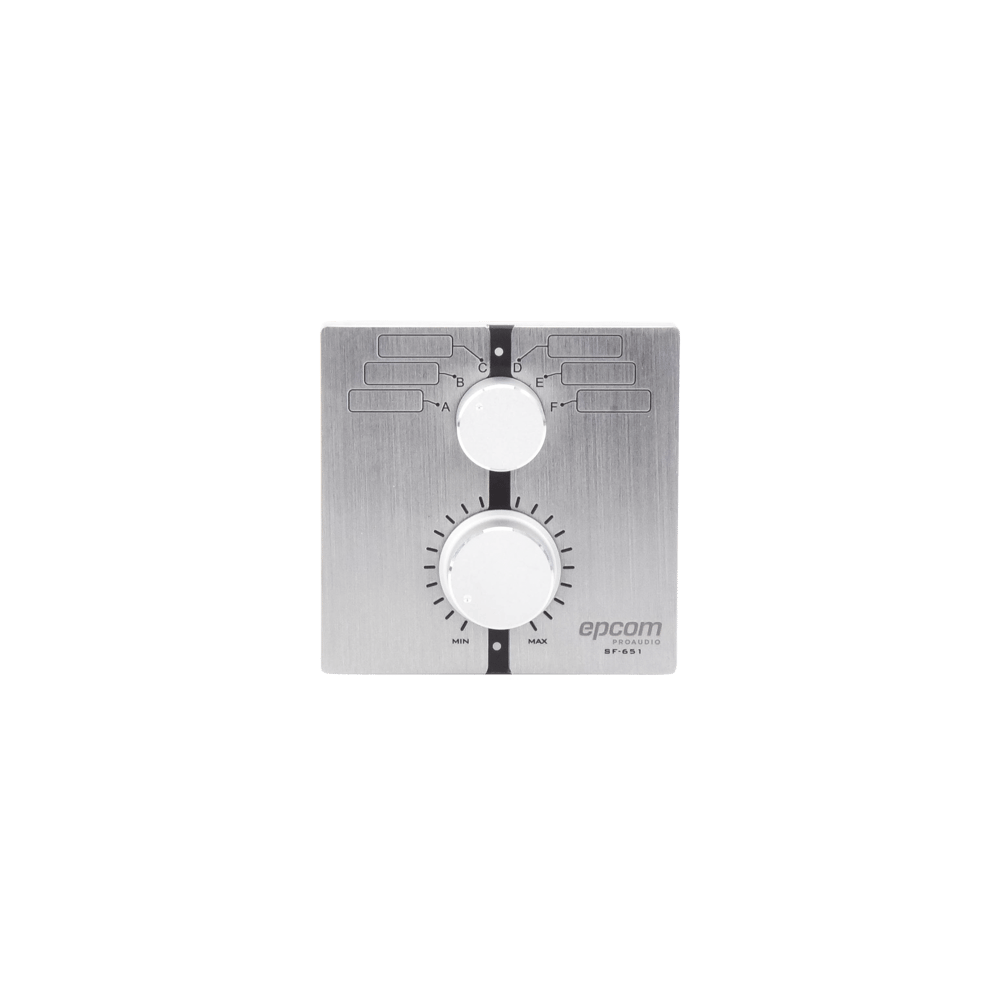 Control de Volumen Remoto con Selector de Canales | Compatible con Amp