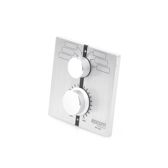 Control de Volumen Remoto con Selector de Canales | Compatible con Amp
