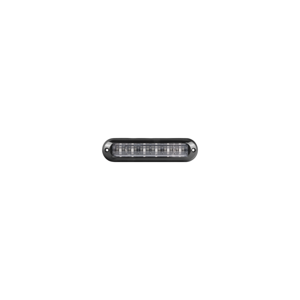 Luz Auxiliar Ultra Brillante IP67 de 6 LEDs, Color Rojo, con mica tran