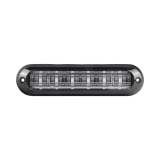 Luz Auxiliar Ultra Brillante IP67 de 6 LEDs, Color Rojo, con mica tran